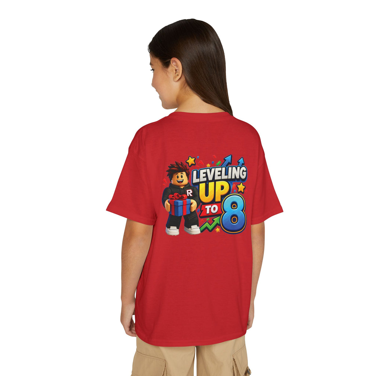Roblox Birthday Youth T-Shirt – Leveling Up to 8 Gamer Birthday Shirt