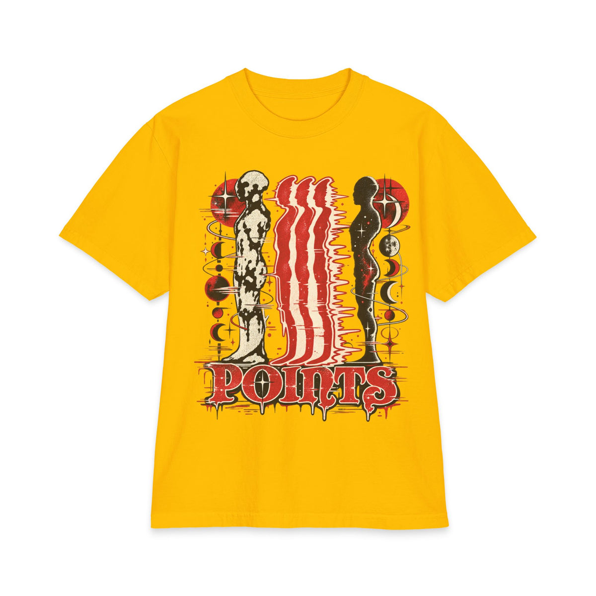Three Points Tour Graphic Short Sleeve | Band Tee, Red Black Vintage