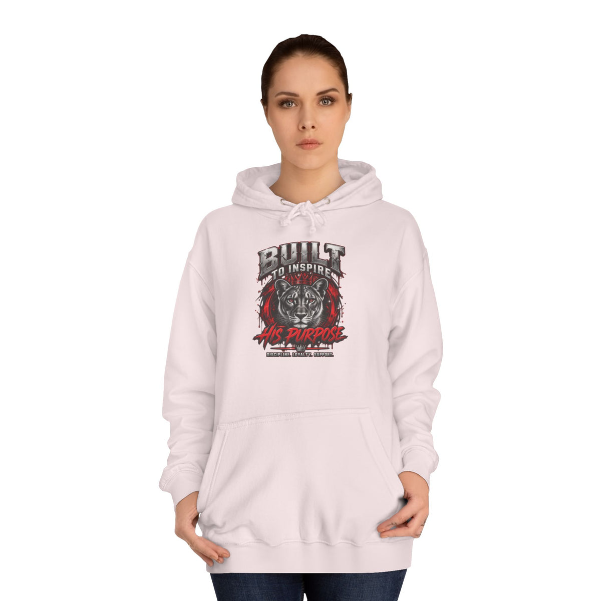 Built ro Inspire his Purpose Couples Graphic Hoodie