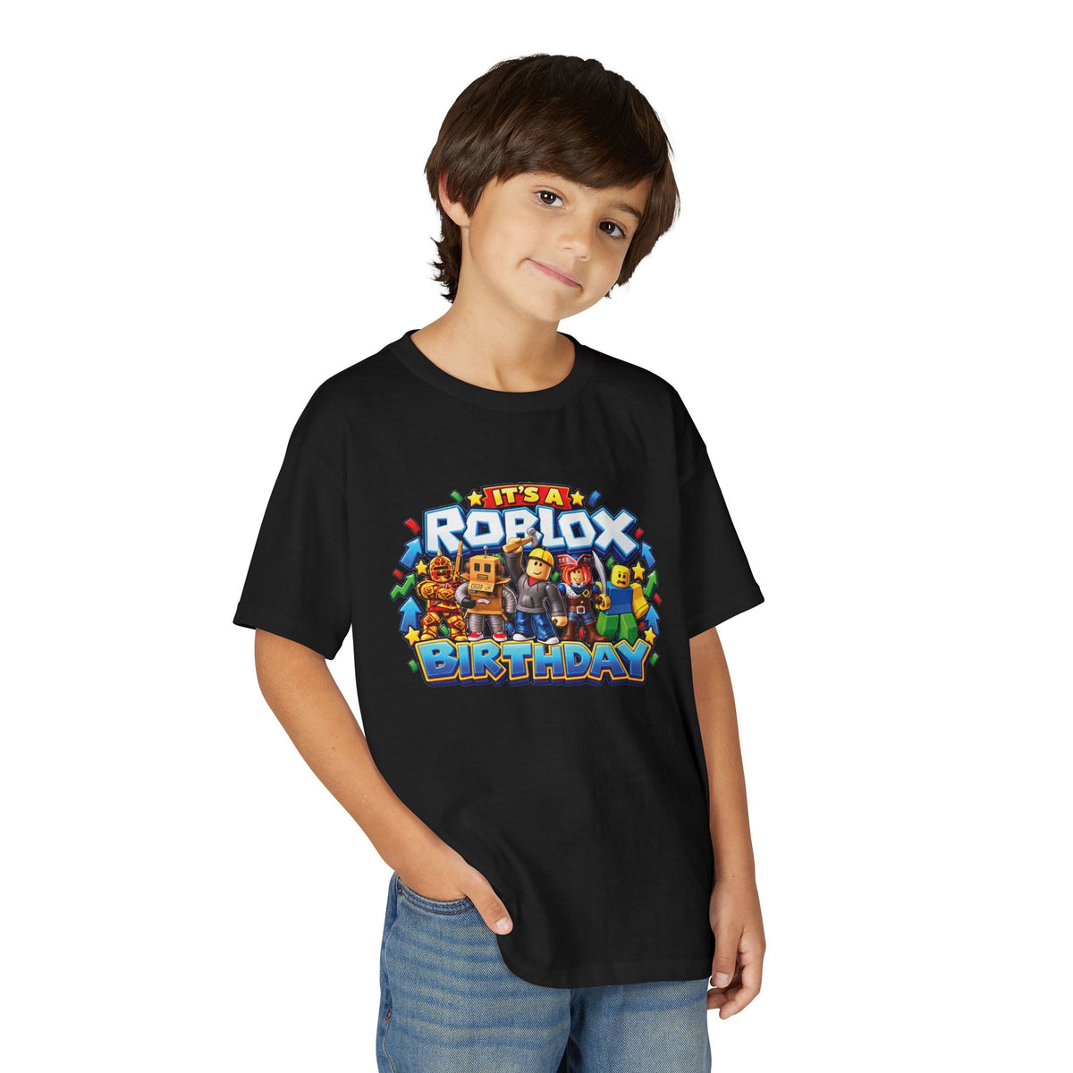 Youth Roblox Birthday T-Shirt – Leveling Up to 12