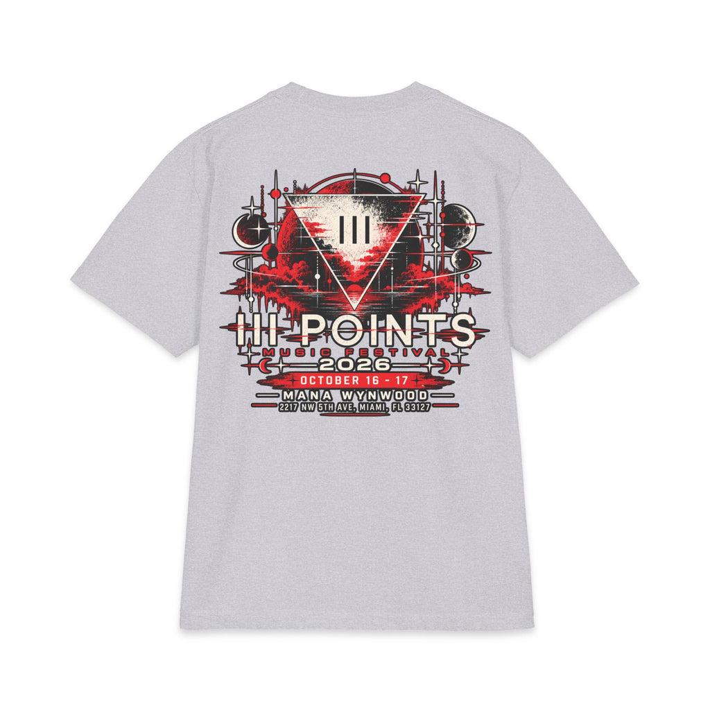 Three Points Tour Graphic Short Sleeve | Band Tee, Red Black Vintage