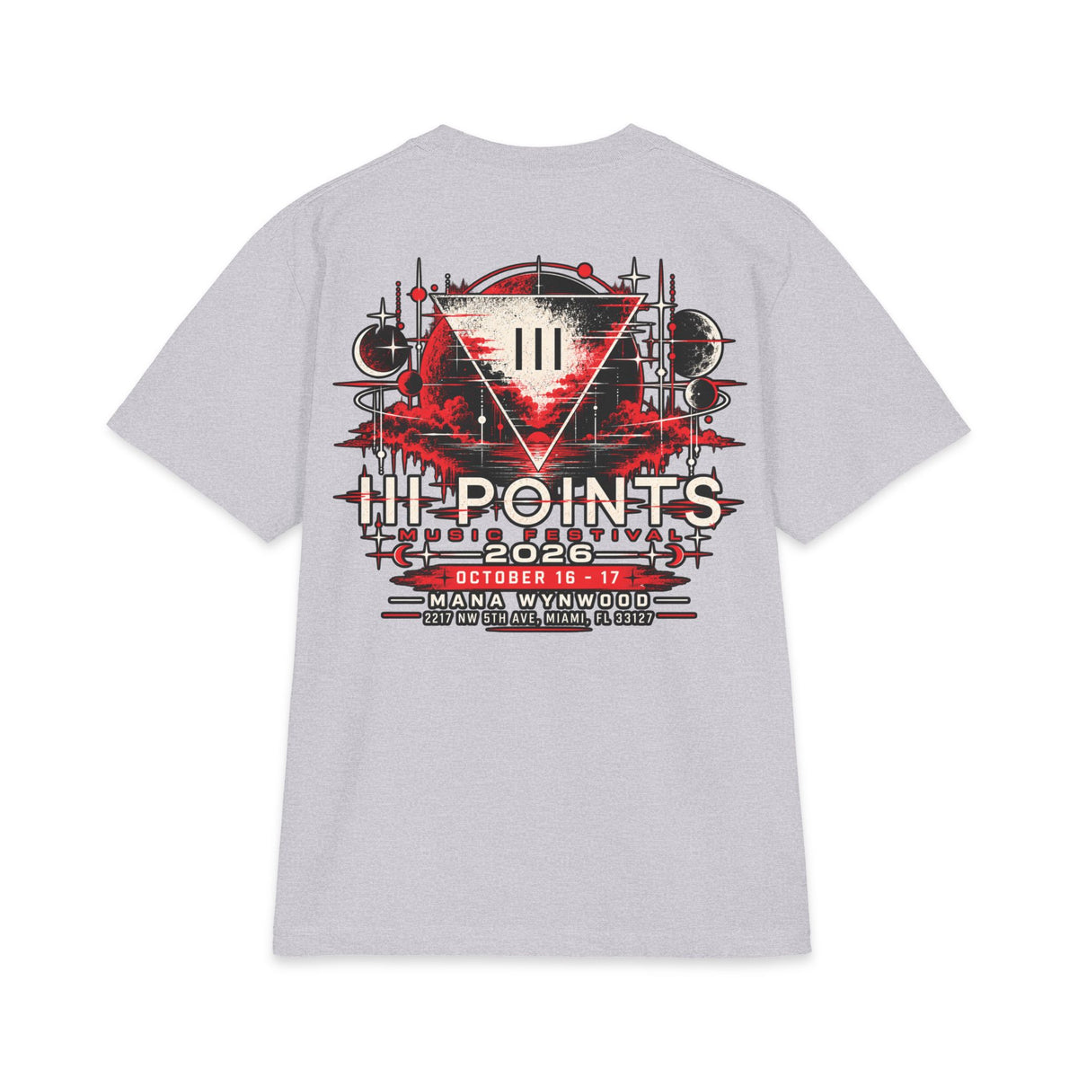 Three Points Tour Graphic Short Sleeve | Band Tee, Red Black Vintage
