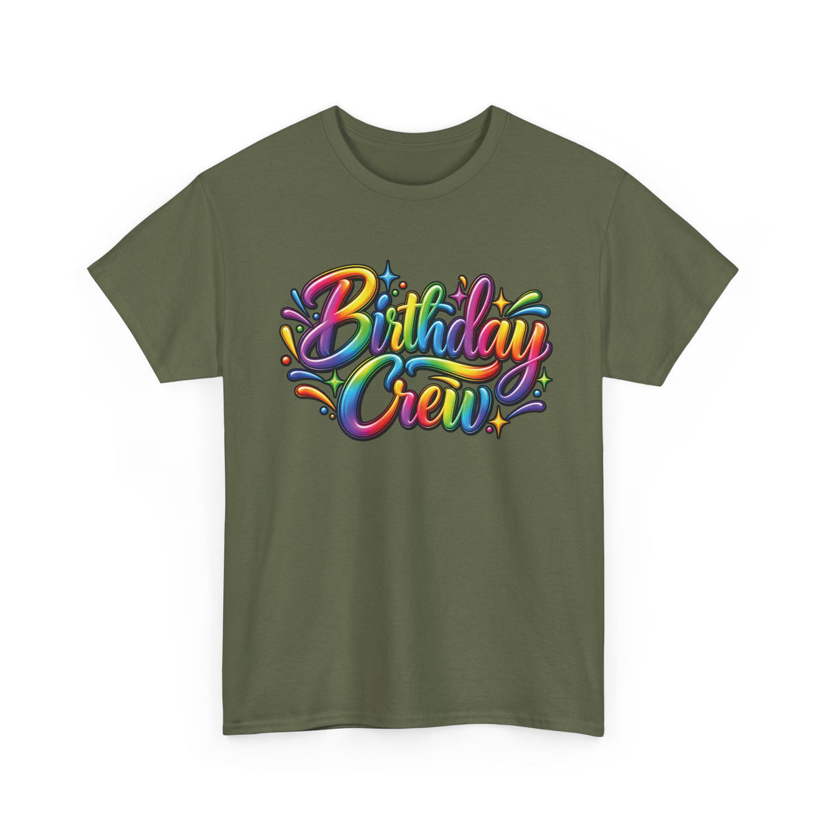Birthday Crew Colorful Celebration T-Shirt
