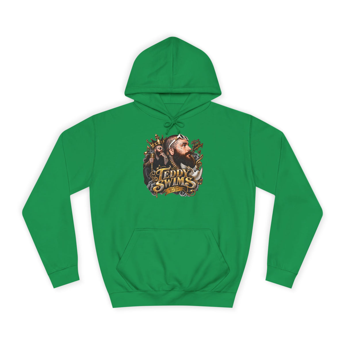 Teddy Swims Portrait Hoodie | Retro Floral Music Artist Logo