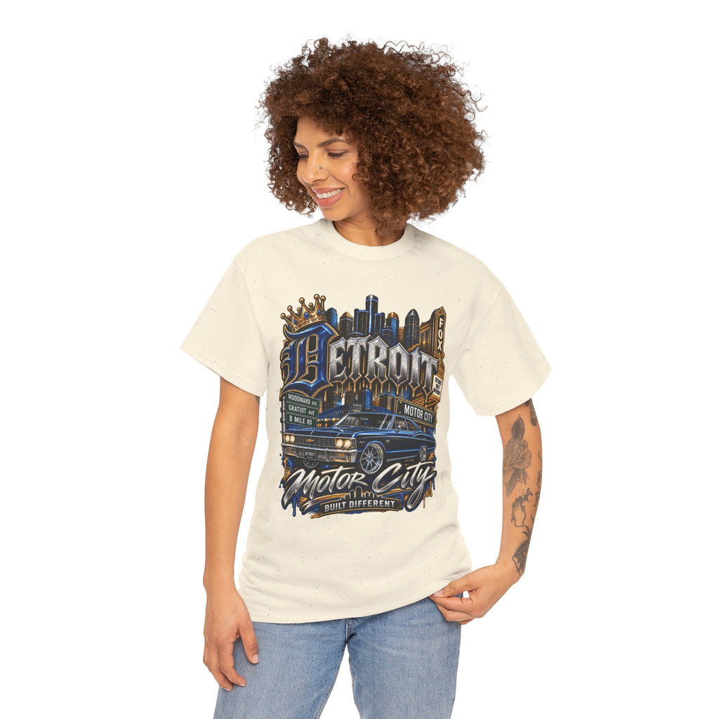 Detroit Motor City Graphic Tee | Skyline, Classic Car, Vintage Signage