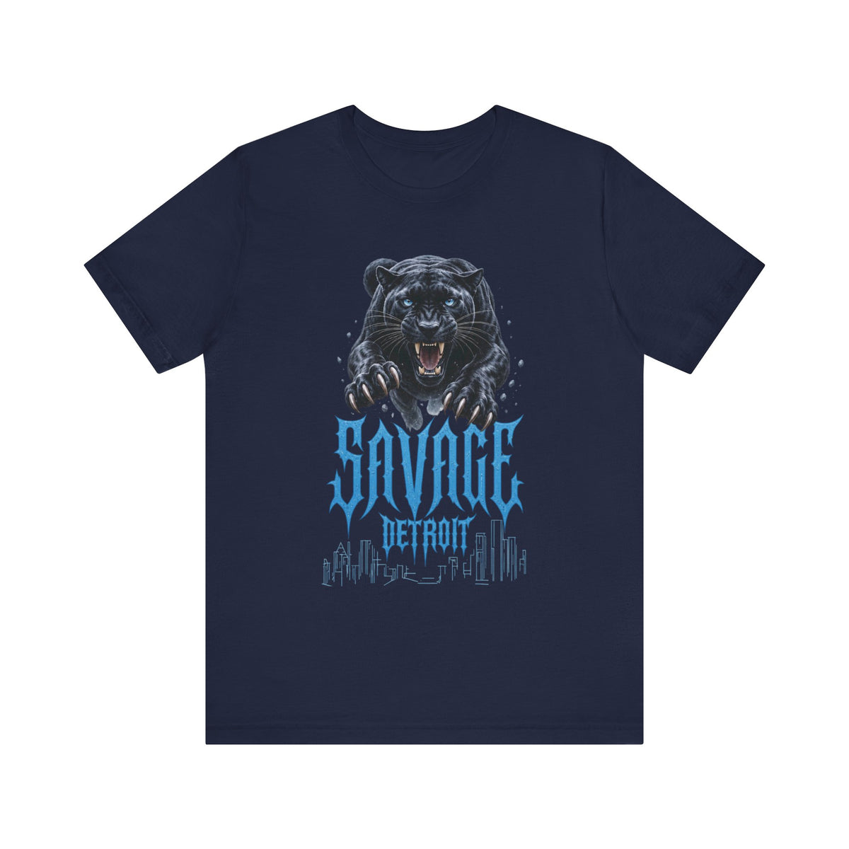 Savage Panther Detroit T-Shirt | Black Panther Graphic Tee