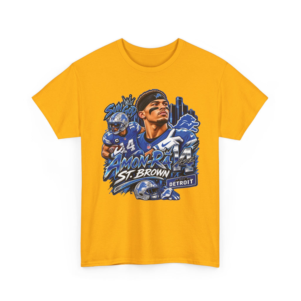 Amon-Ra St. Brown Detroit Football Tee | NFL Lions Player Graphic