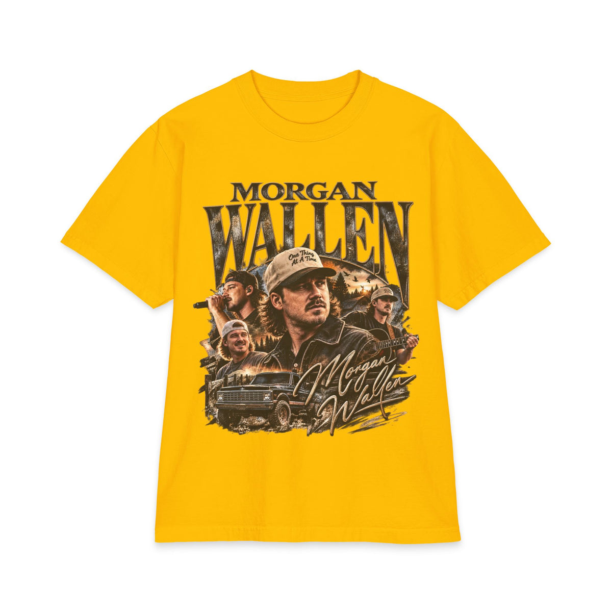 M Wallen Portrait Tee | Country Music Shirt, Lyrics Back Print