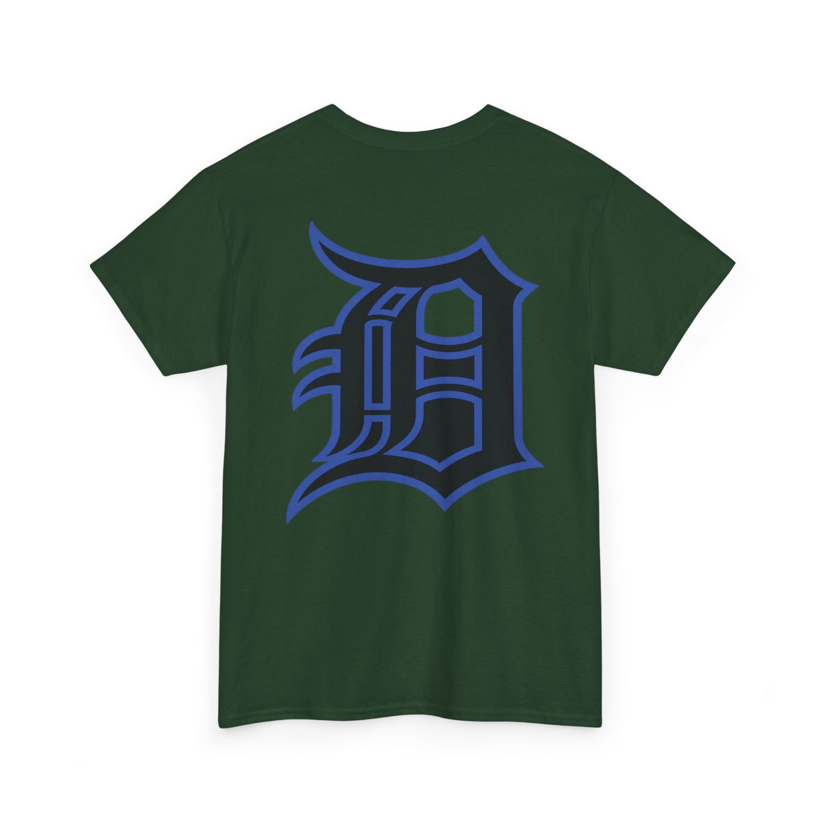 Detroit Basketball Lion Graphic Tee | Motor City D Old English Logo