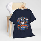 Detroit Batter Up T-Shirt | Baseball City Skyline Tee
