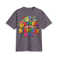 Grandpa of the Birthday Boy T-Shirt, Colorful Birthday Party Tee