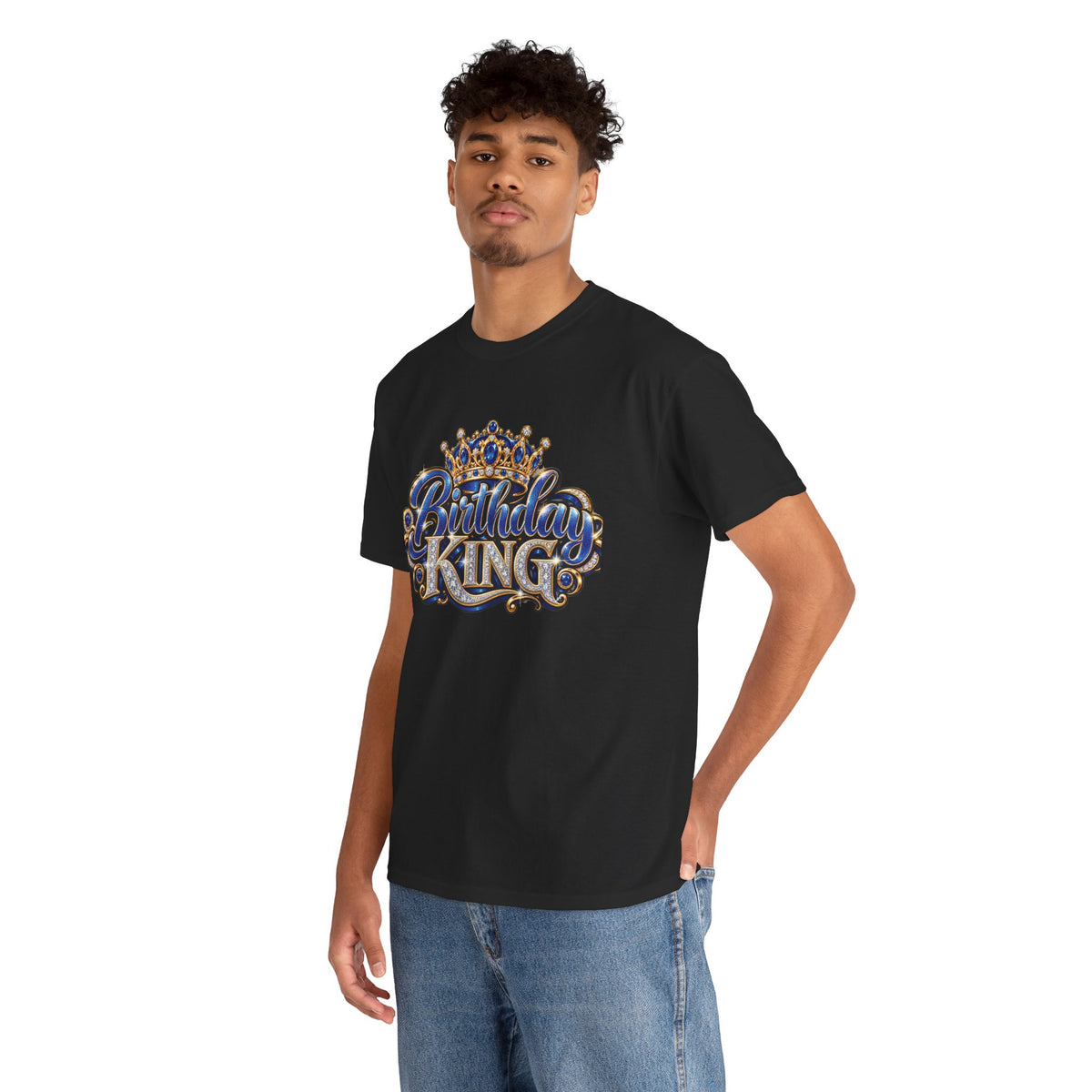 Birthday King Crown Graphic T-Shirt