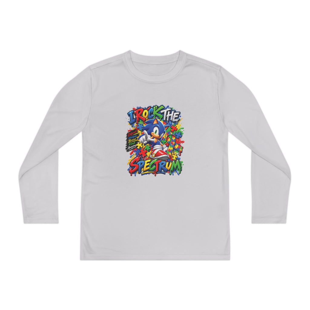 Sonic The Hedgehog Retro Graffiti Youth Long Sleeve Tee