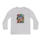 Sonic The Hedgehog Retro Graffiti Youth Long Sleeve Tee