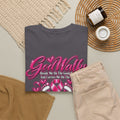 Breast Cancer Awareness Ribbon Tee | I'll Never Walk Alone, God Walks