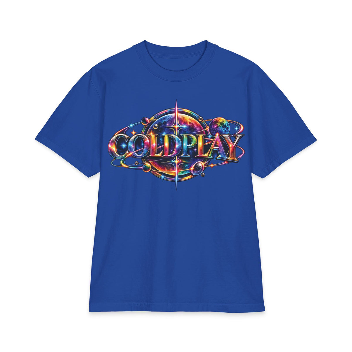 Coldplay Band Logo T-Shirt | Colorful Tour Art