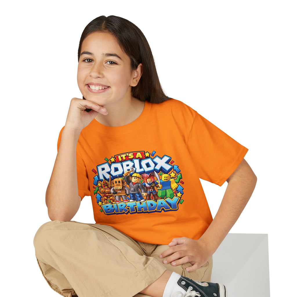 Roblox Birthday Leveling Up 9 Youth T-Shirt