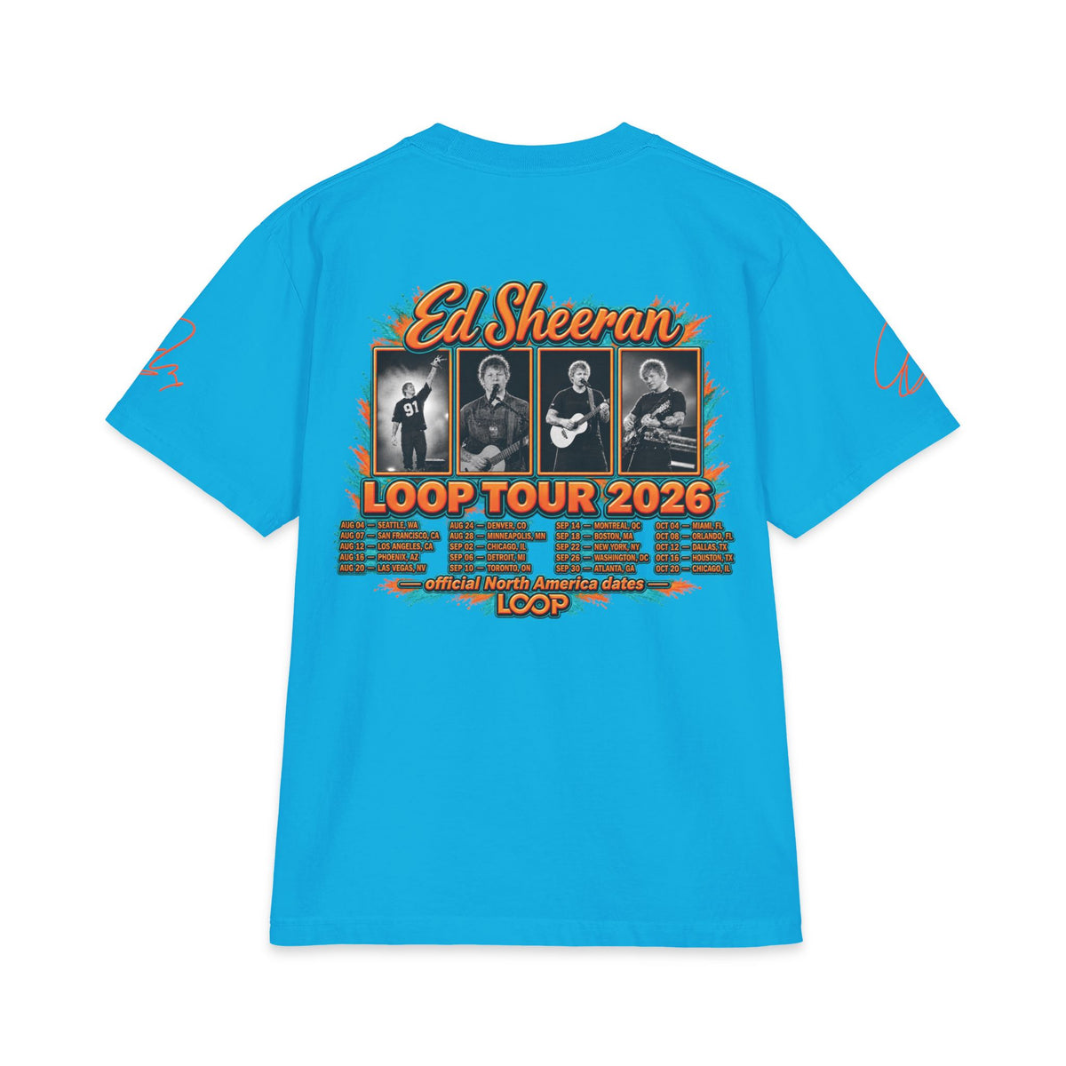 Loop Tour 2026 Ed Sheeran T-Shirt | Band Tour Tee