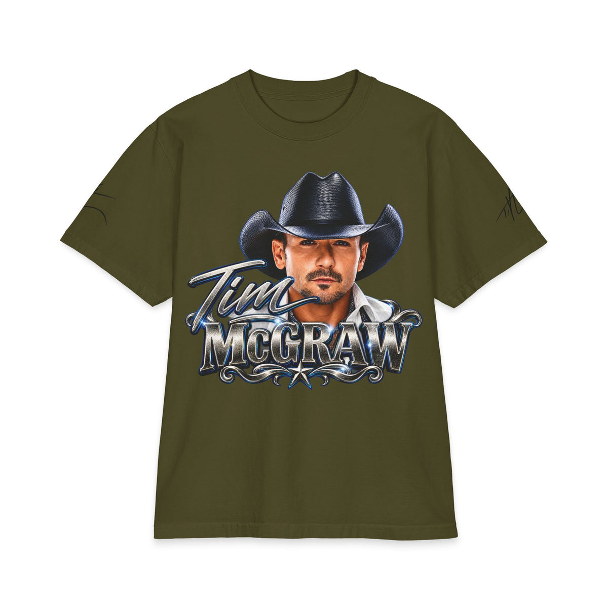 Country Singer Portrait McGraw Graphic Tee | Western Cowboy T-Shirt