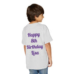 Wild About Being UNO Birthday Girl T-Shirt | Kids Custom Name Back