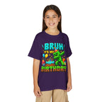 Bruh It’s My Birthday Youth T-Shirt – Pixel Gaming Birthday Shirt