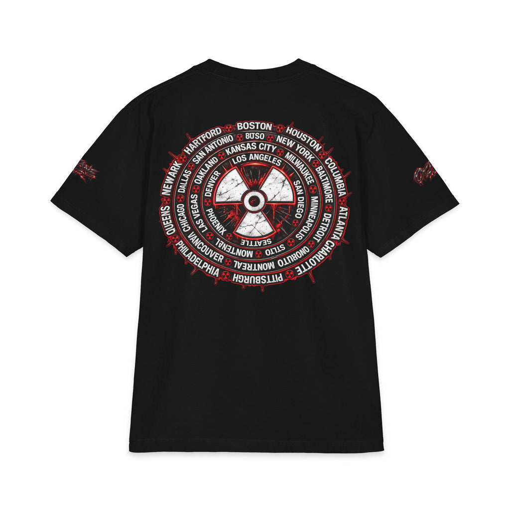 Don Toliver Alien Skull with Spiked Biohazard Wheel T-Shirt | Grunge Horror Tee