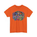 Detroit Lion Graffiti tee | Colorful Drip Lion Detroit Tee