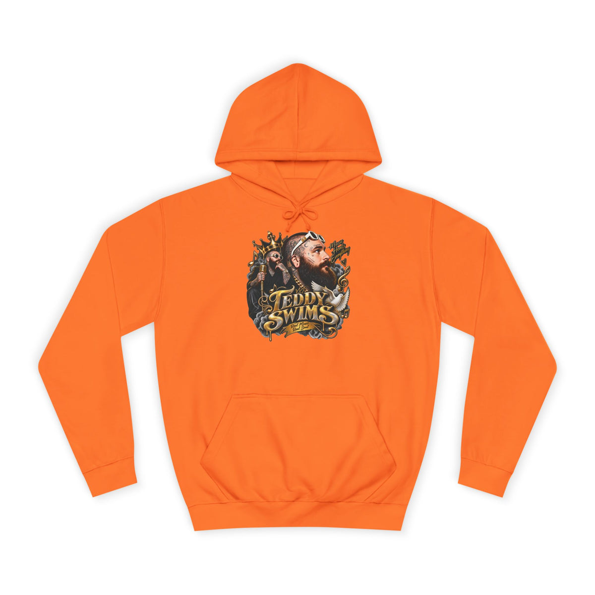 Teddy Swims Portrait Hoodie | Retro Floral Music Artist Logo