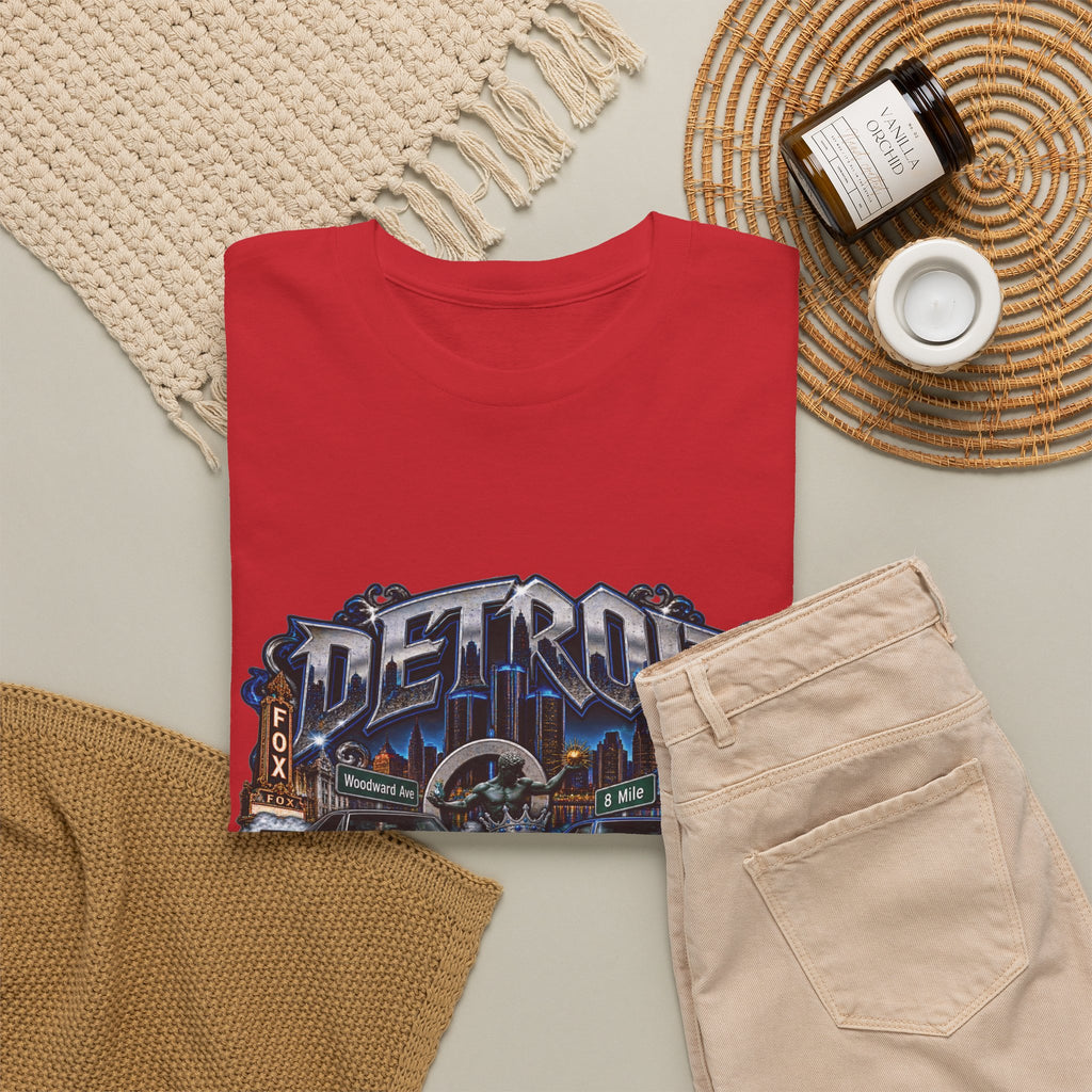 Detroit Muscle Car Tee | Vintage Hot Rod Illustration, Garage Scene