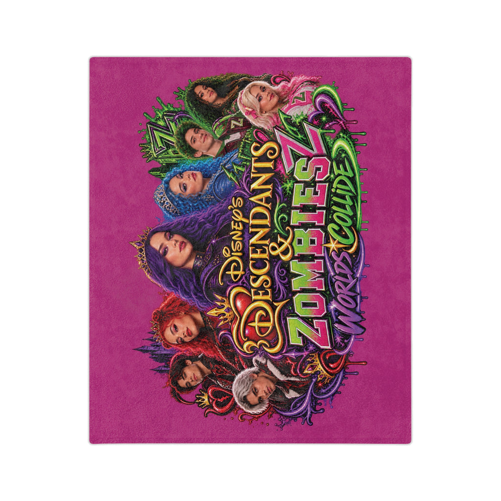 Descendants & Zombies Worlds Collide Blanket | Velveteen Microfiber