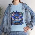 Detroit Football Graphic Tee | City Skyline, Players, Lions-Inspired Design