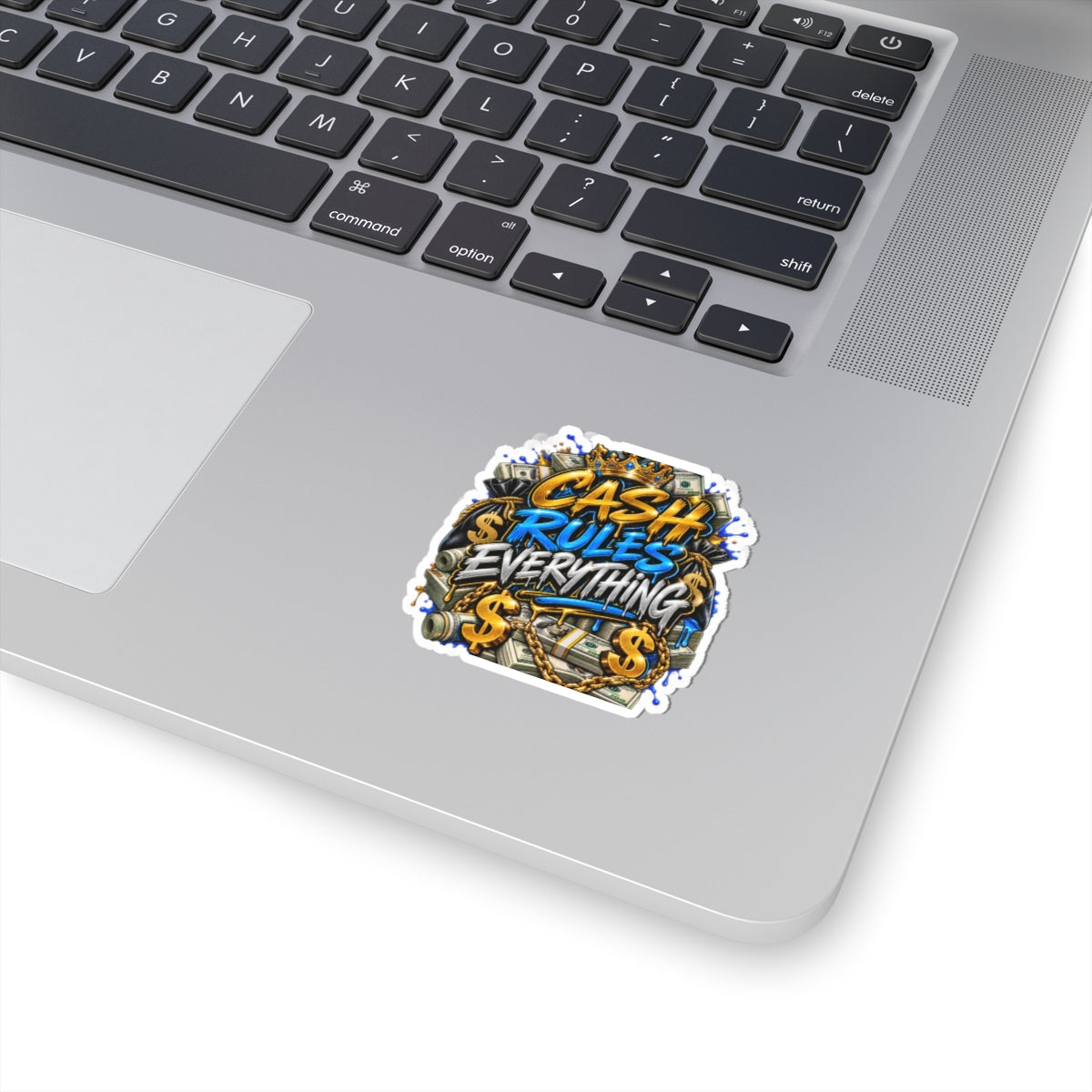 Cash Rules Everything sticker | Kiss-cut money graffiti decal