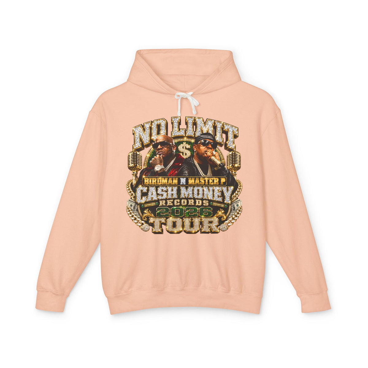 No Limit Cash Money Tour Hoodie | Vintage Rap Tour Graphic Hoodie