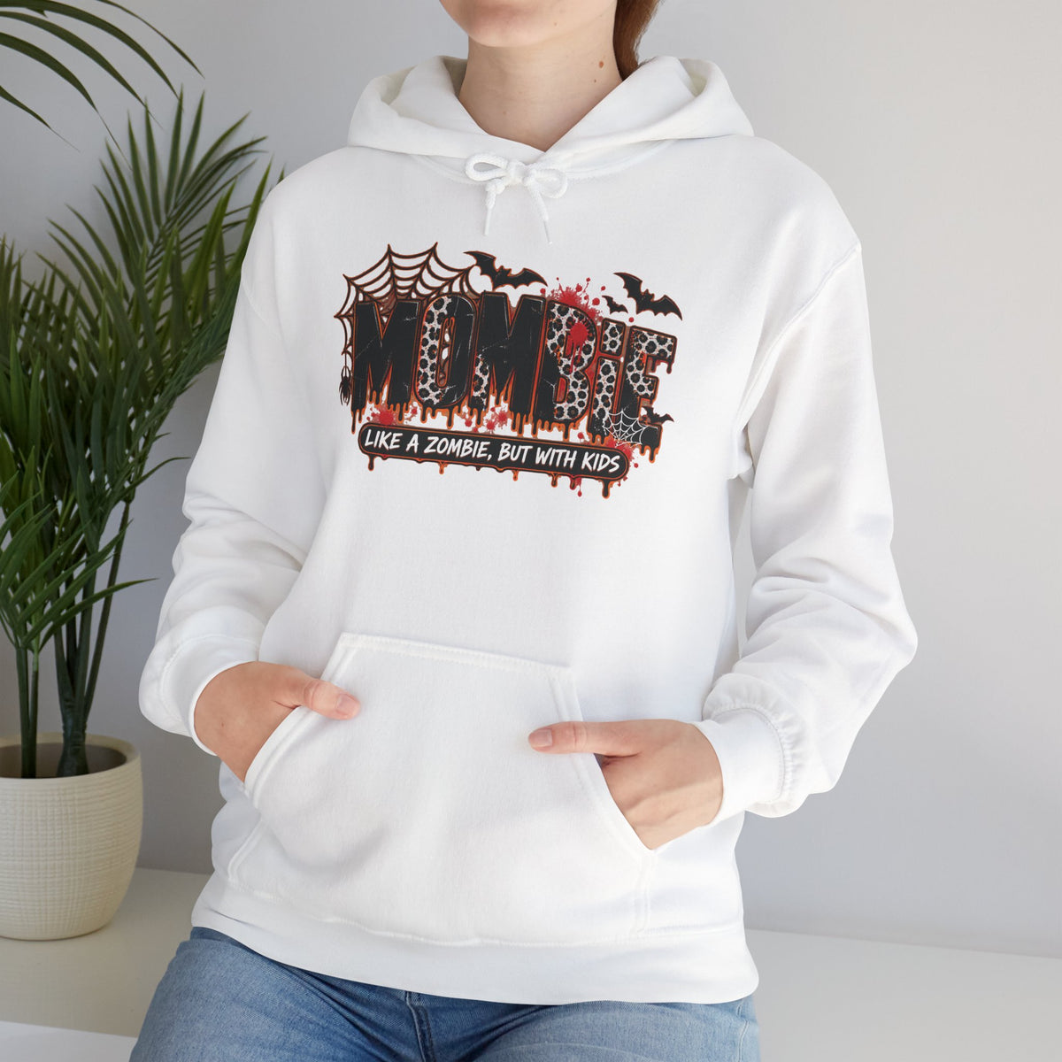 Mama Halloween Hoodie | spiderweb bats leopard print, spooky family mom sweatshirt