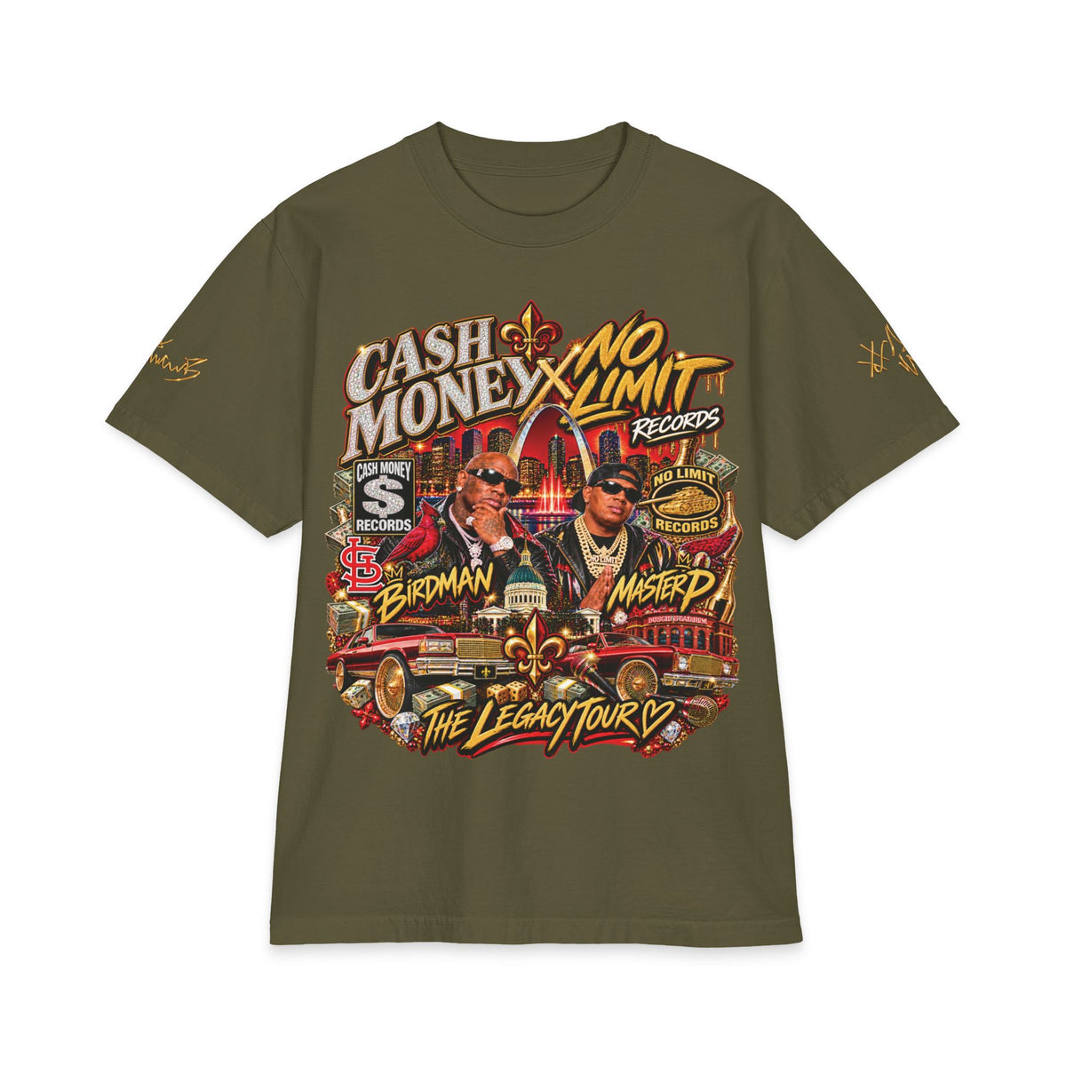Cash Money No Limit Tour T-Shirt | Vintage Hip Hop Concert Tee