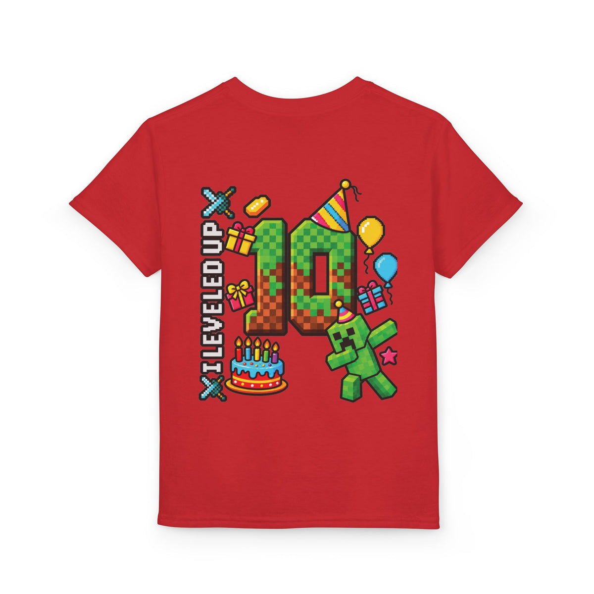 Minecraft-Inspired “Bruh, It’s My Birthday” Youth T-Shirt
