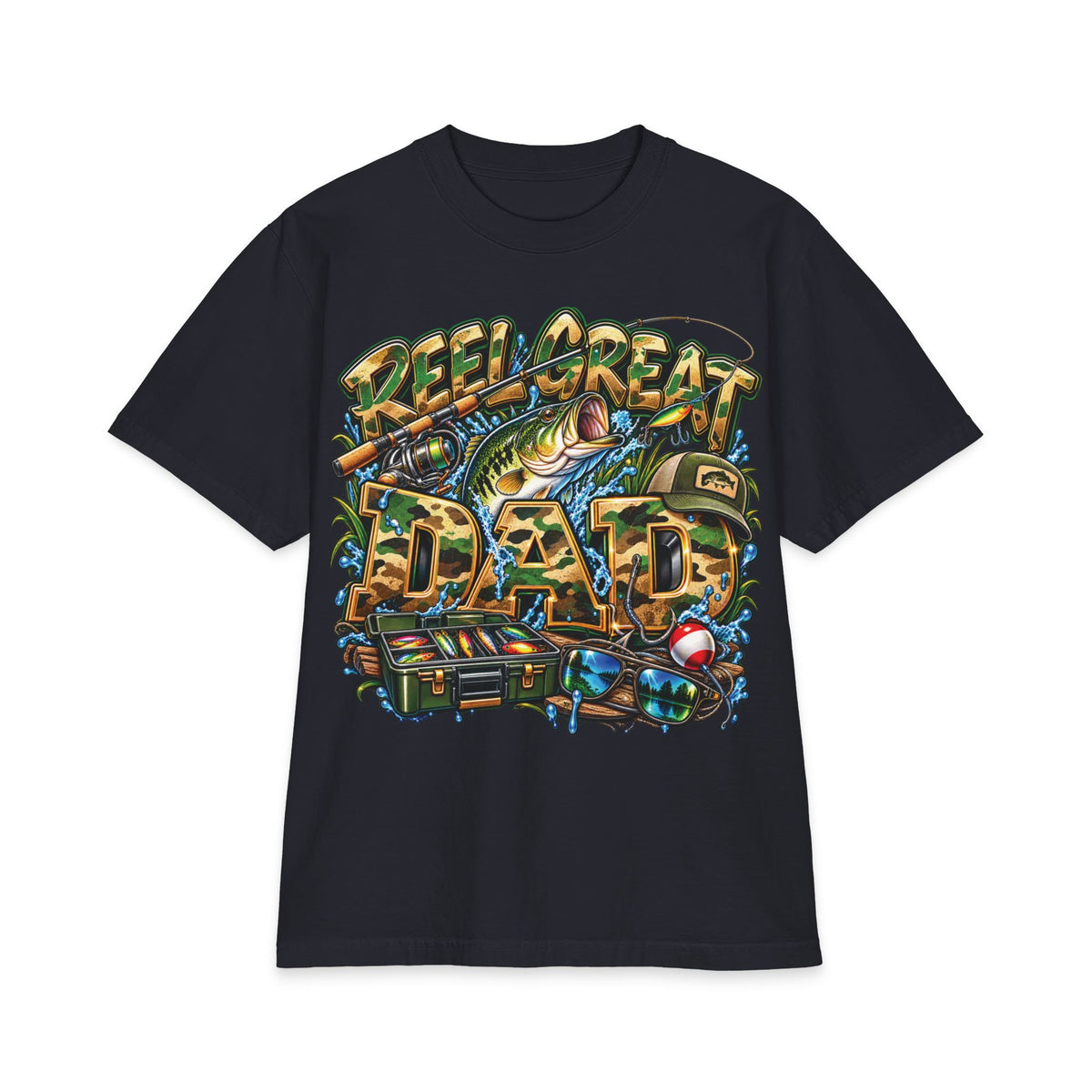 Detroit Reel Great Dad T-Shirt | Fishing Graphic Tee, Dad Shirt