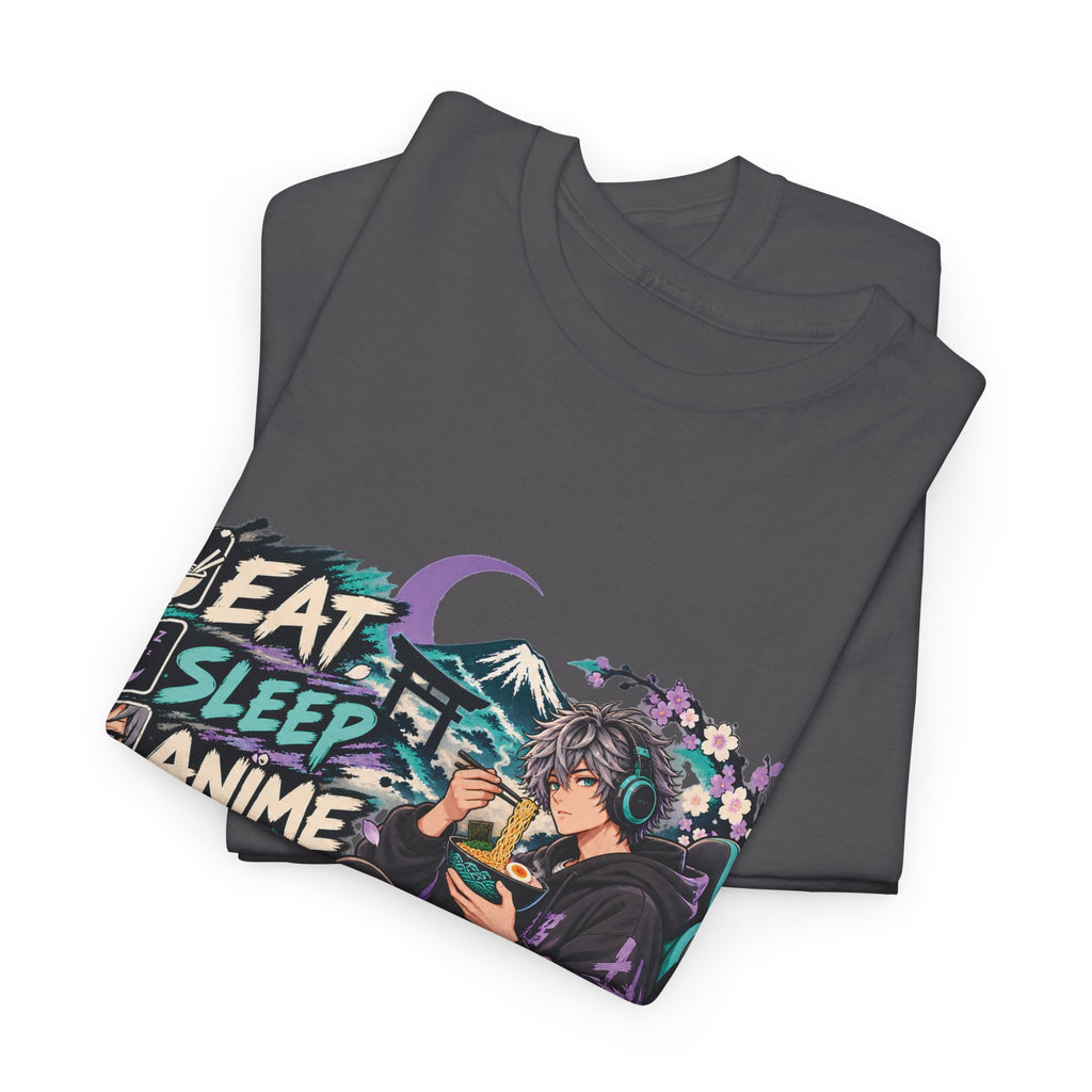 Eat Sleep Anime Gaming Repeat Video Game Graphic T-Shirt