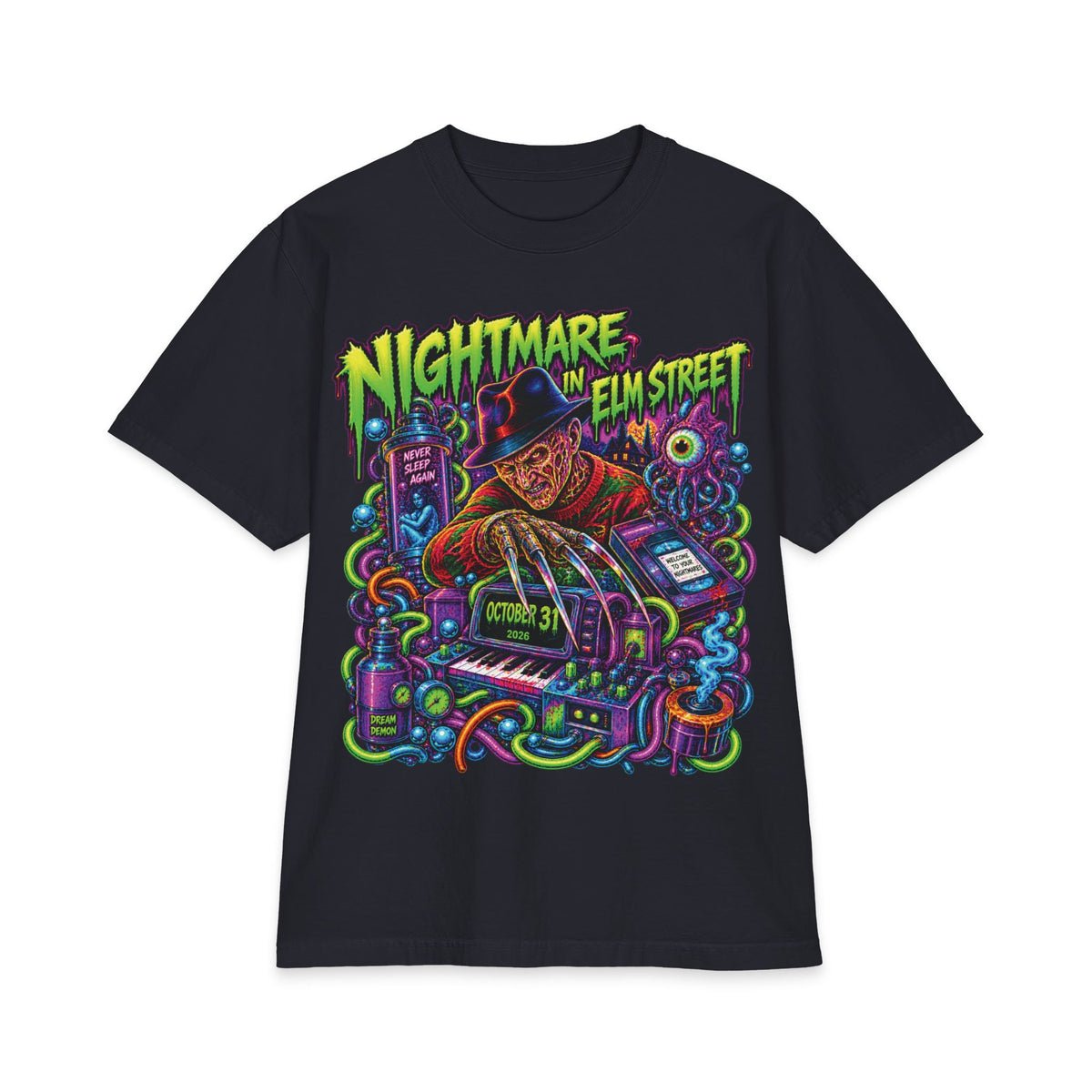 Nightmare on Elm Street Freddy Krueger T-Shirt | Horror Movie Tee