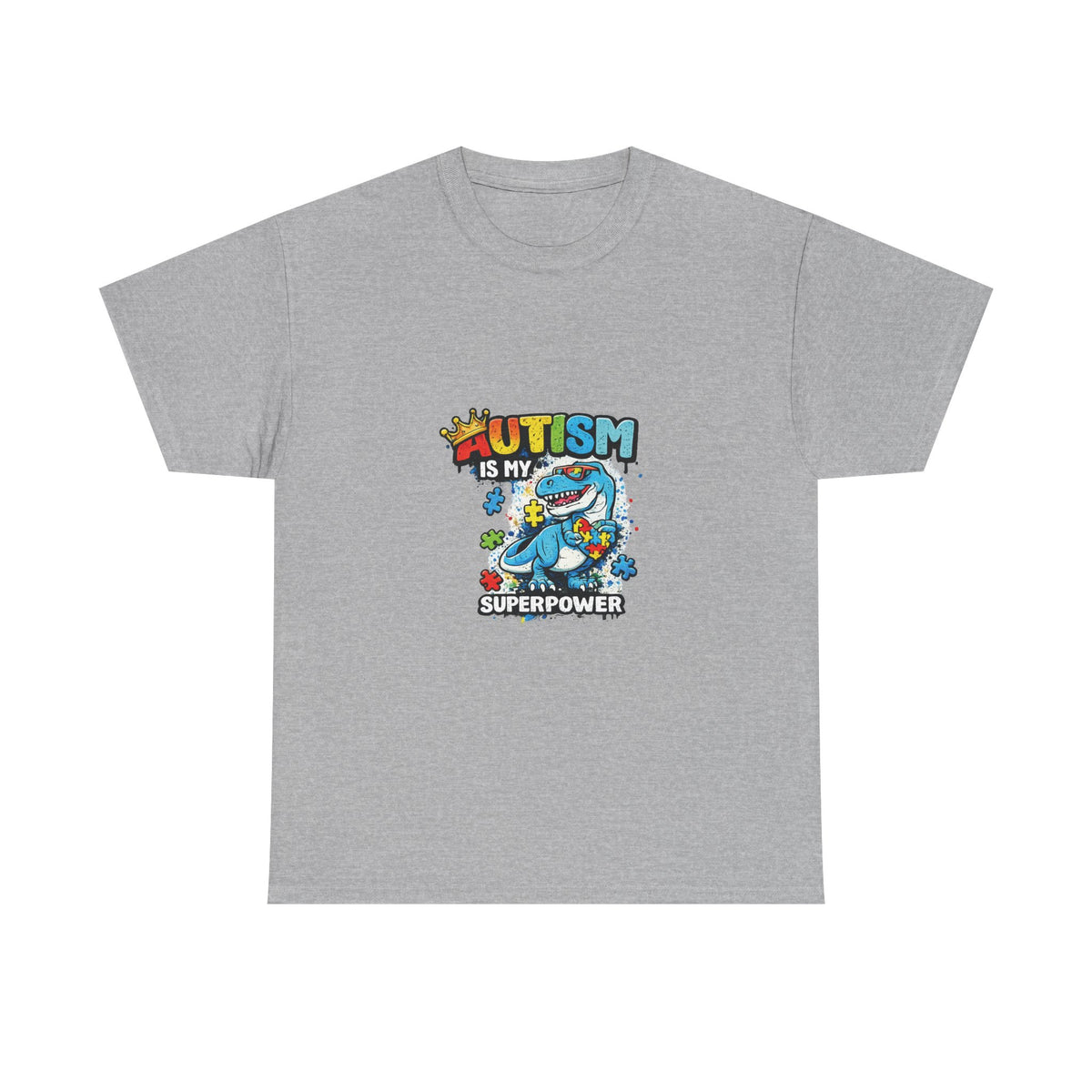 Autism Is My Superpower T-Shirt | Puzzle Piece Shark Design
