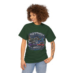 Detroit Muscle Car Tee | Vintage Hot Rod Illustration, Garage Scene