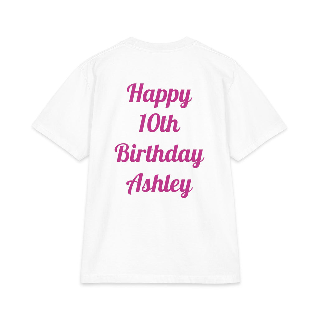 Kpop Hunter Demon Birthday Girl T-Shirt | Colorful Cartoon Letters, Balloons & Characters