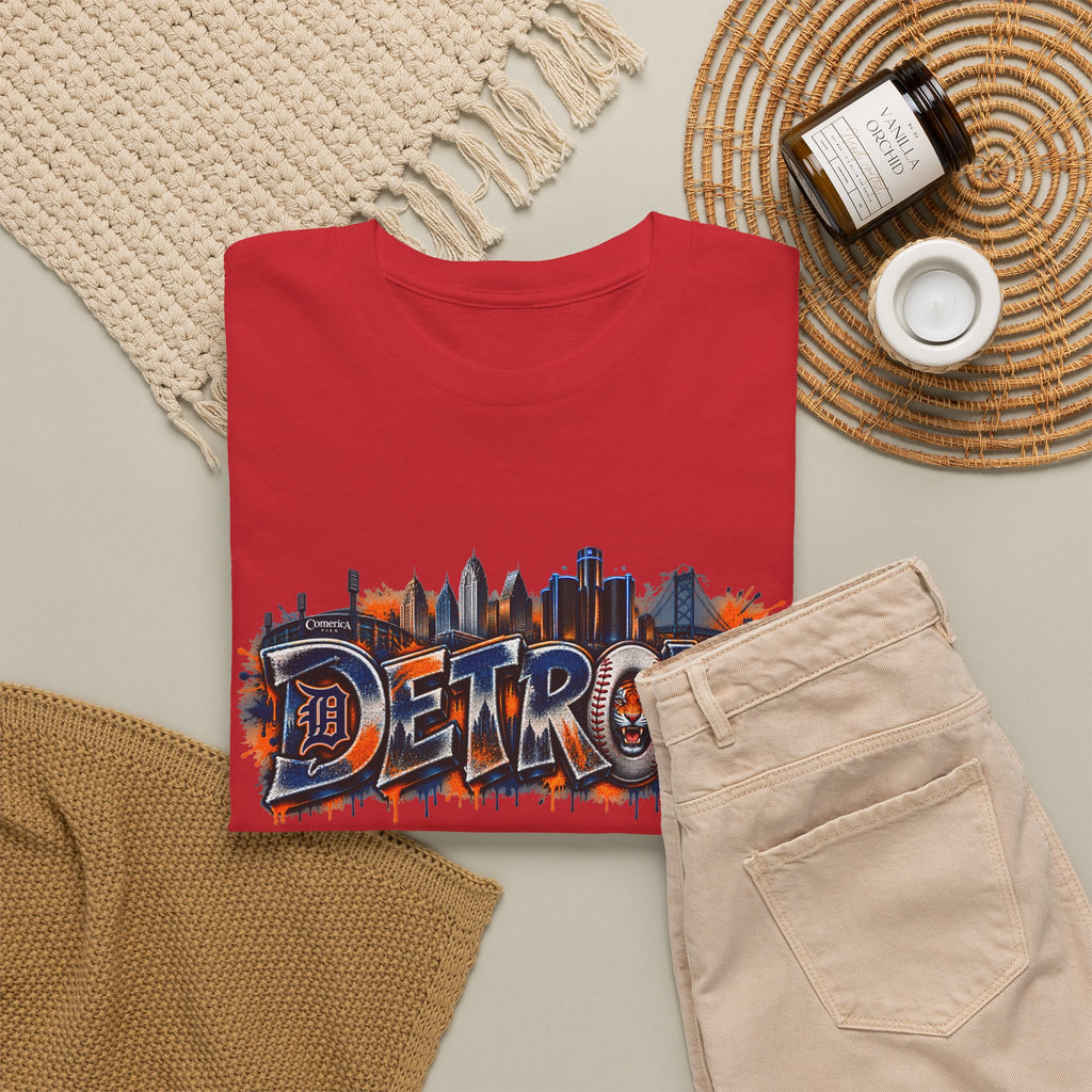 Detroit skyline graffiti T-Shirt | city skyline tee, urban street art