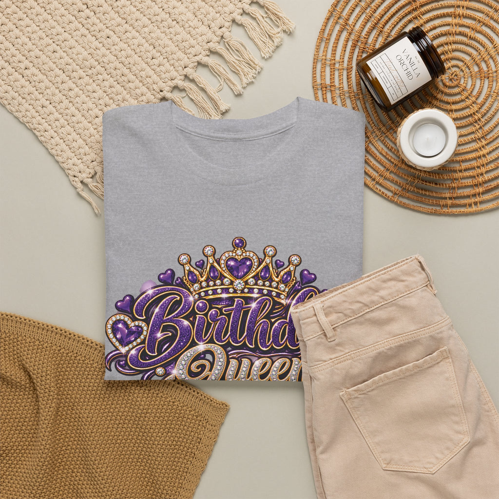 Birthday Purple Queen Graphic T-Shirt