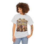 Coffee Is My Therapy T-Shirt | Coffee Cups Illustration, Cozy Beverage Tee