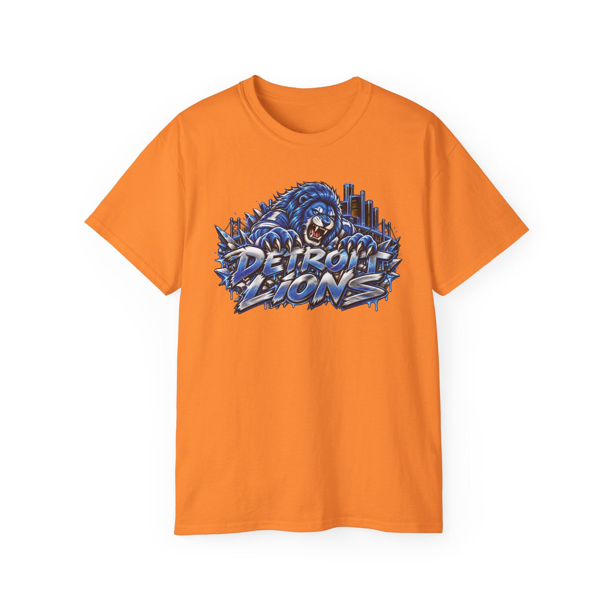 Detroit Lion graphic tee | I Bleed Blue go Lion shirt