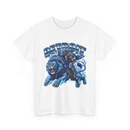 Detroit Lion Rider T-Shirt | Football Team Graphic Tee, Blue Mascot