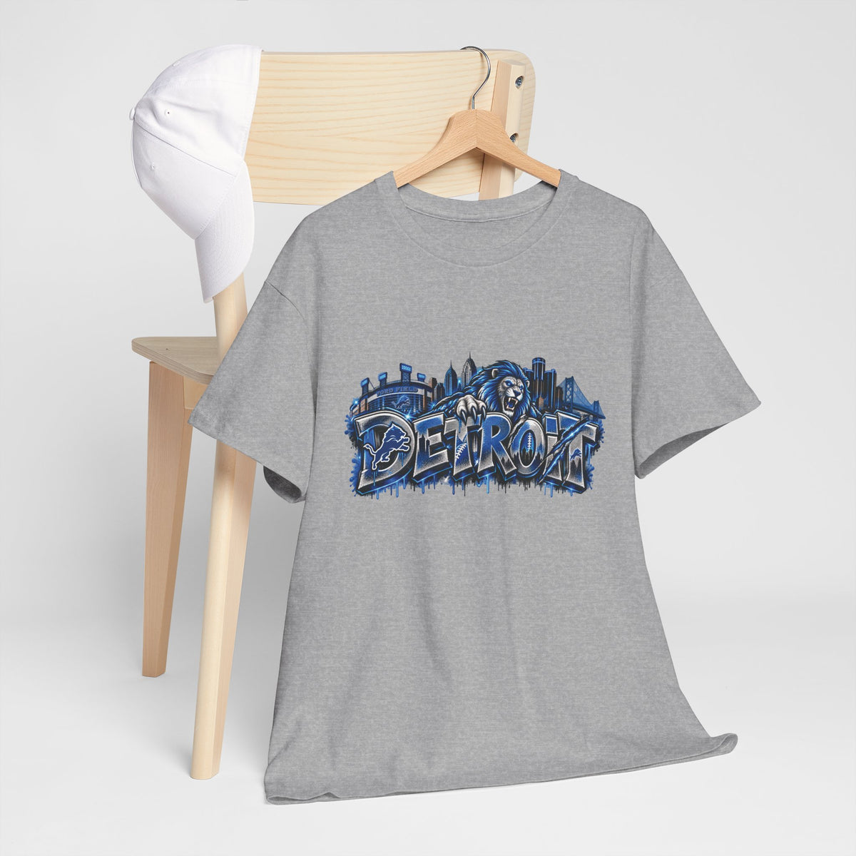 Detroit Graffiti Skyline T-Shirt | Urban City Street Art Tee