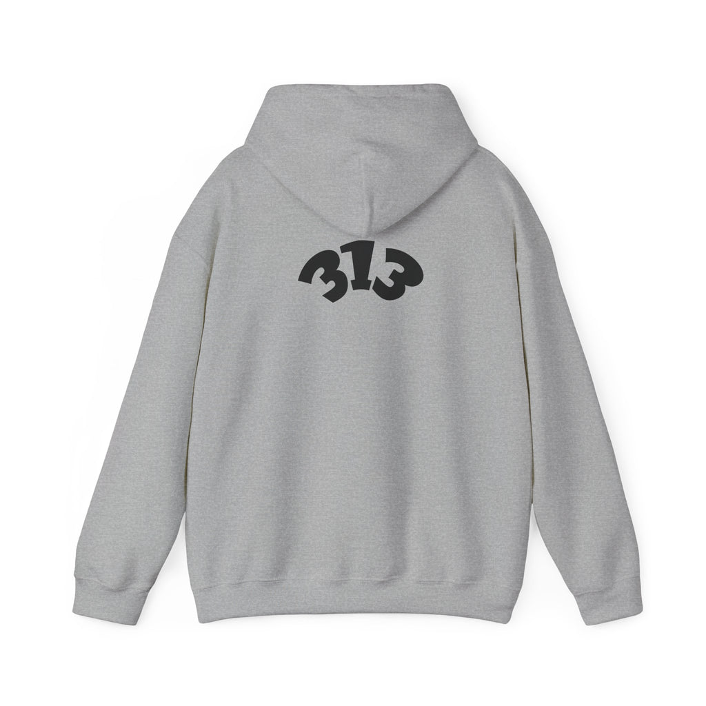 Detroit Cityscape collage Hoodie | 313 skyline graphic sweatshirt