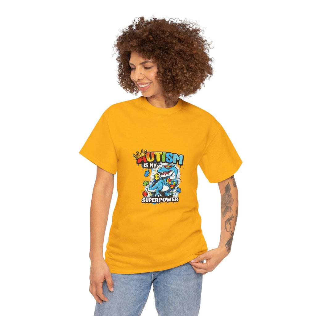 Autism Is My Superpower T-Shirt | Puzzle Piece Shark Design